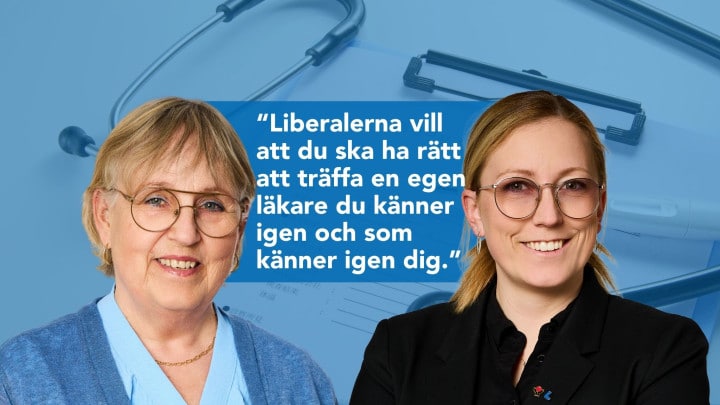 Karin Andersson (L) och Lina Ekengren (L).