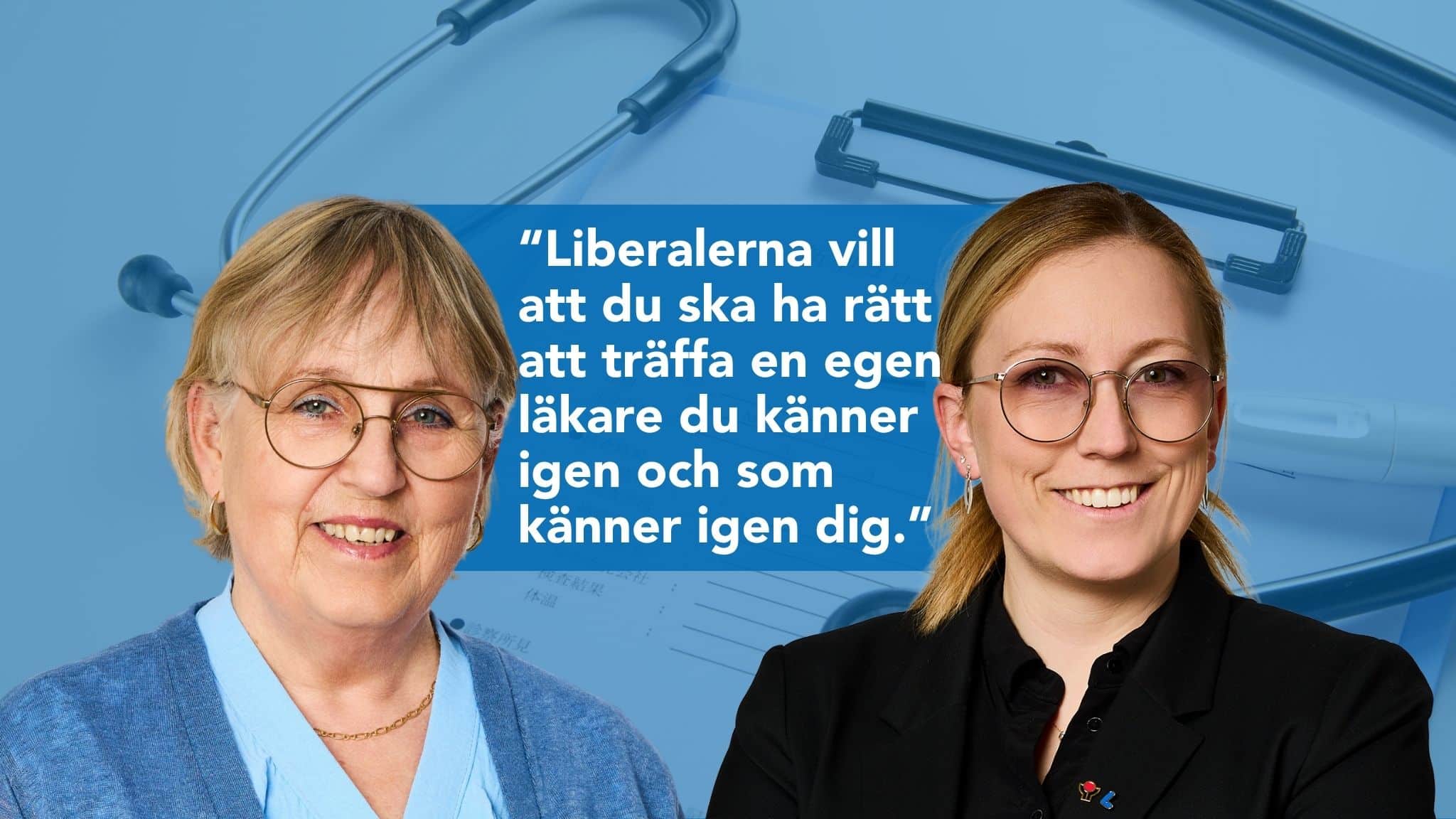 Karin Andersson (L) och Lina Ekengren (L).